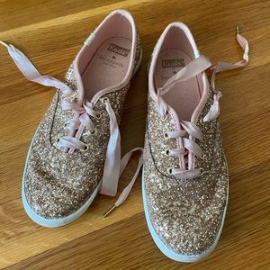 Pink sparkle Kate Spade Keds